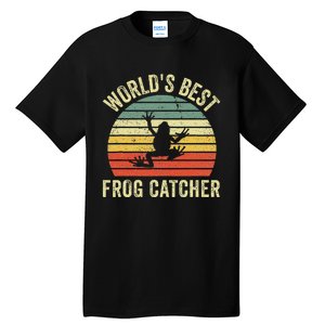 WorldS Best Frog Catcher Frog Hunter Tall T-Shirt