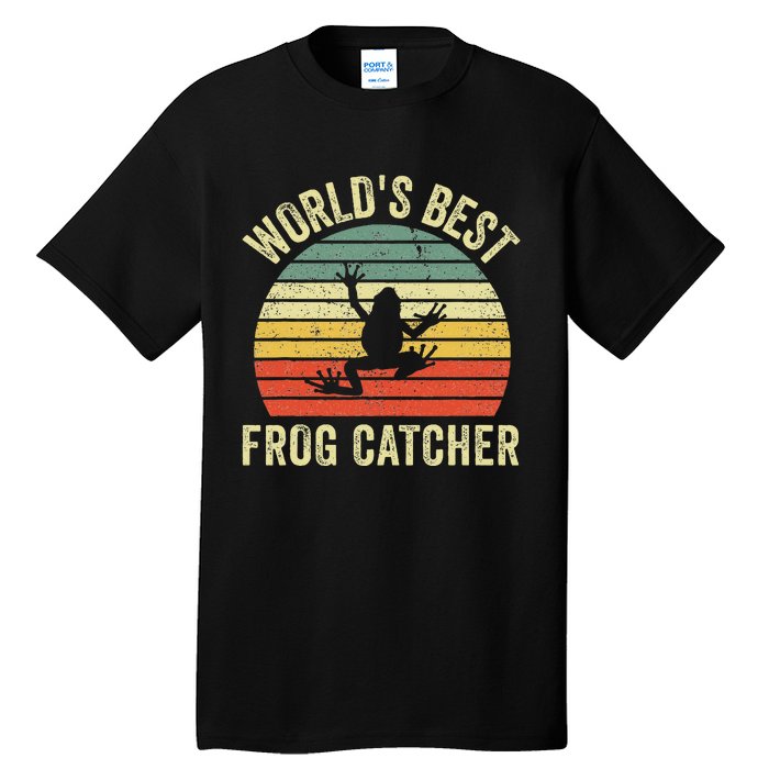 WorldS Best Frog Catcher Frog Hunter Tall T-Shirt