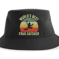 WorldS Best Frog Catcher Frog Hunter Sustainable Bucket Hat