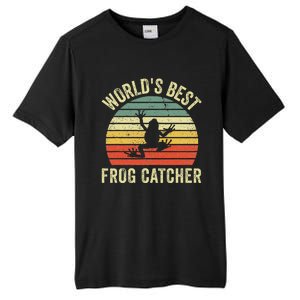 WorldS Best Frog Catcher Frog Hunter Tall Fusion ChromaSoft Performance T-Shirt