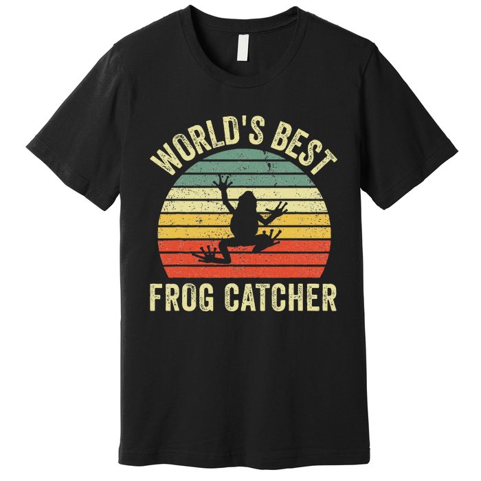 WorldS Best Frog Catcher Frog Hunter Premium T-Shirt