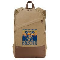 Worlds Best Farter I Mean Father Best Dad Ever Cool Dog Cotton Canvas Backpack