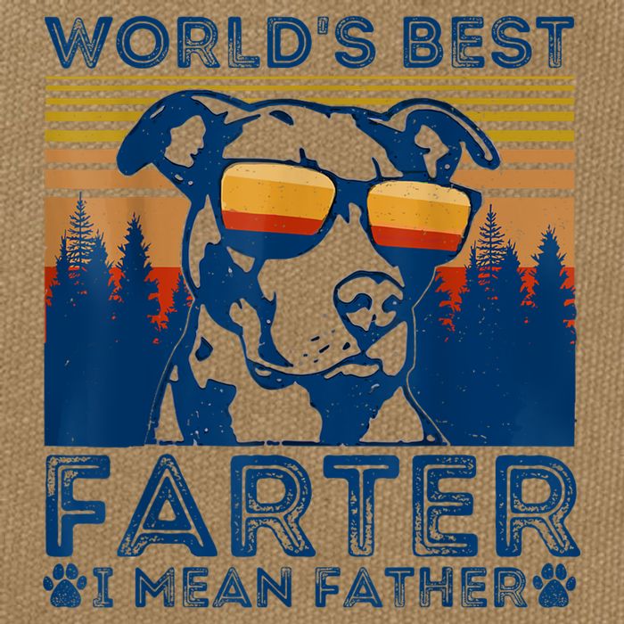 Worlds Best Farter I Mean Father Best Dad Ever Cool Dog Cotton Canvas Backpack