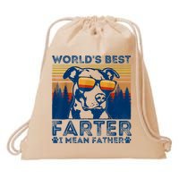 Worlds Best Farter I Mean Father Best Dad Ever Cool Dog Drawstring Bag