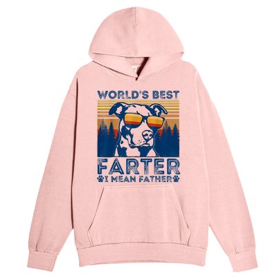 Worlds Best Farter I Mean Father Best Dad Ever Cool Dog Urban Pullover Hoodie