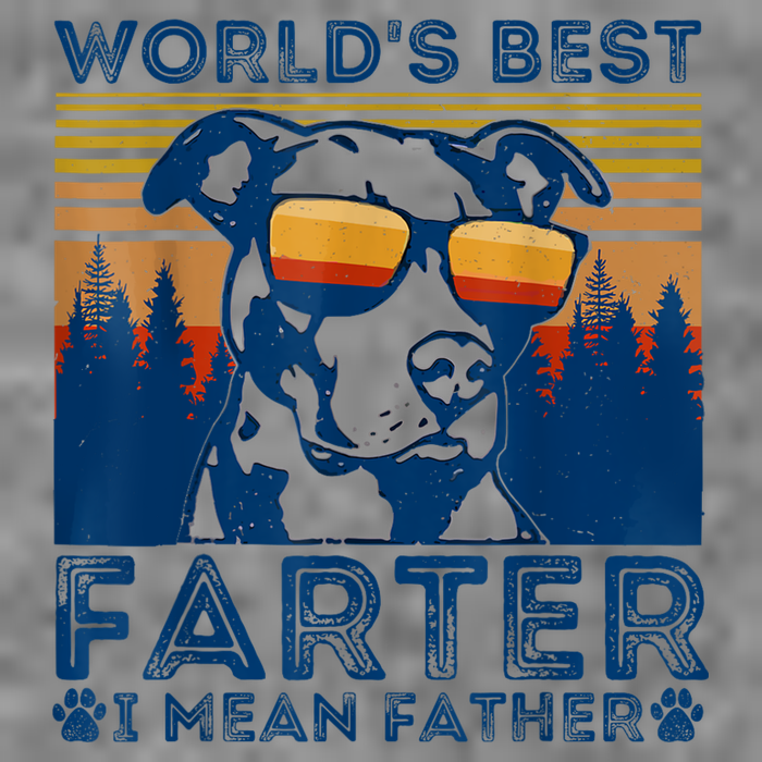 Worlds Best Farter I Mean Father Best Dad Ever Cool Dog Tall T-Shirt