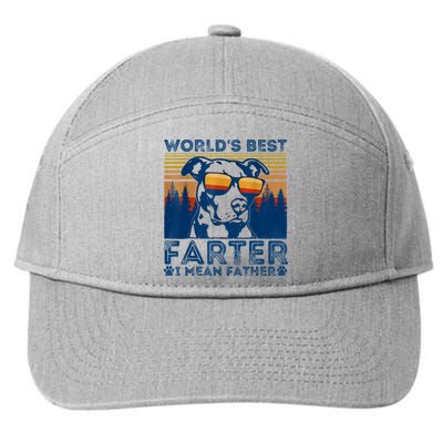 Worlds Best Farter I Mean Father Best Dad Ever Cool Dog 7-Panel Snapback Hat
