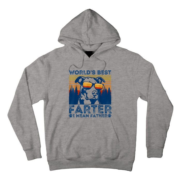 Worlds Best Farter I Mean Father Best Dad Ever Cool Dog Tall Hoodie