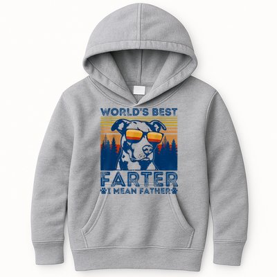 Worlds Best Farter I Mean Father Best Dad Ever Cool Dog Kids Hoodie