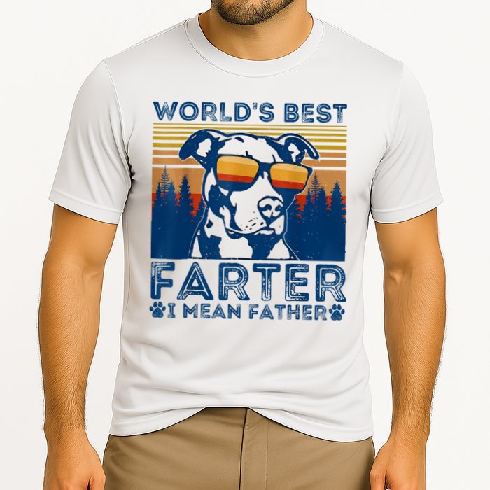 Worlds Best Farter I Mean Father Best Dad Ever Cool Dog Cooling Performance Crew T-Shirt