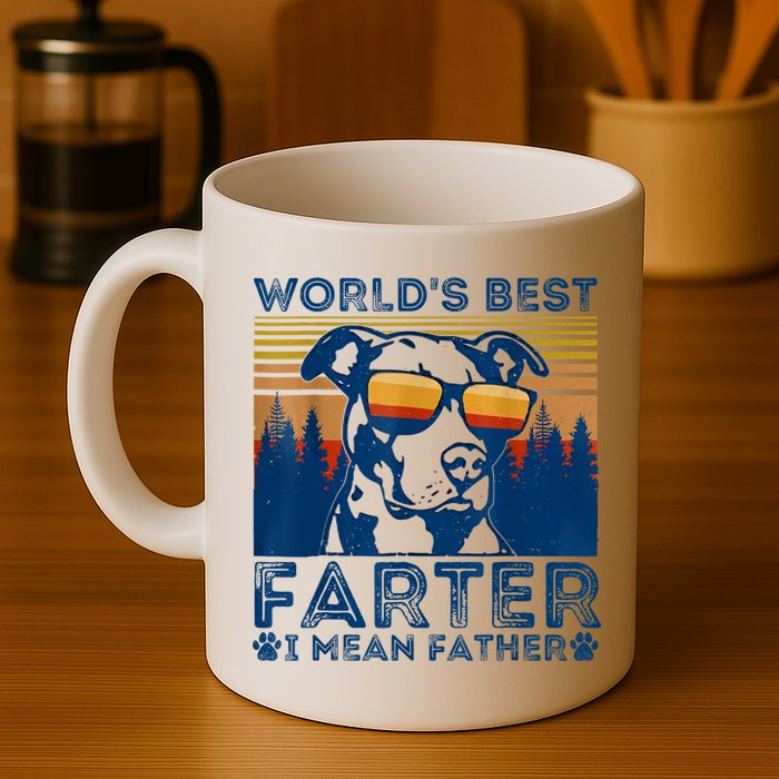 Worlds Best Farter I Mean Father Best Dad Ever Cool Dog Mug
