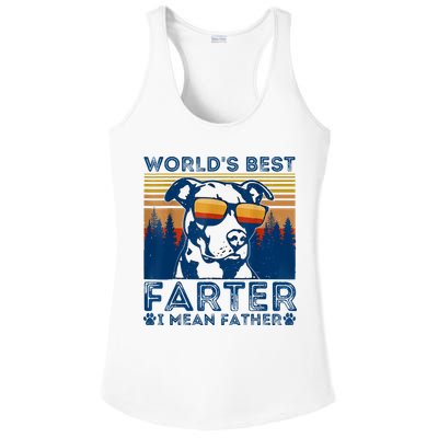 Worlds Best Farter I Mean Father Best Dad Ever Cool Dog Ladies PosiCharge Competitor Racerback Tank