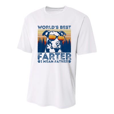 Worlds Best Farter I Mean Father Best Dad Ever Cool Dog Youth Performance Sprint T-Shirt