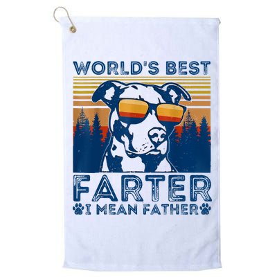 Worlds Best Farter I Mean Father Best Dad Ever Cool Dog Golf Towel