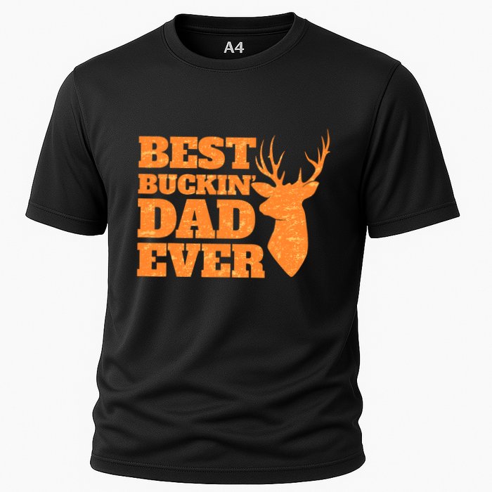 Whitetail Buck Funny Deer Hunting Seasons Best Dad Ever Cooling Performance Crew T-Shirt