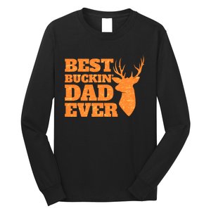 Whitetail Buck Funny Deer Hunting Seasons Best Dad Ever Long Sleeve Shirt