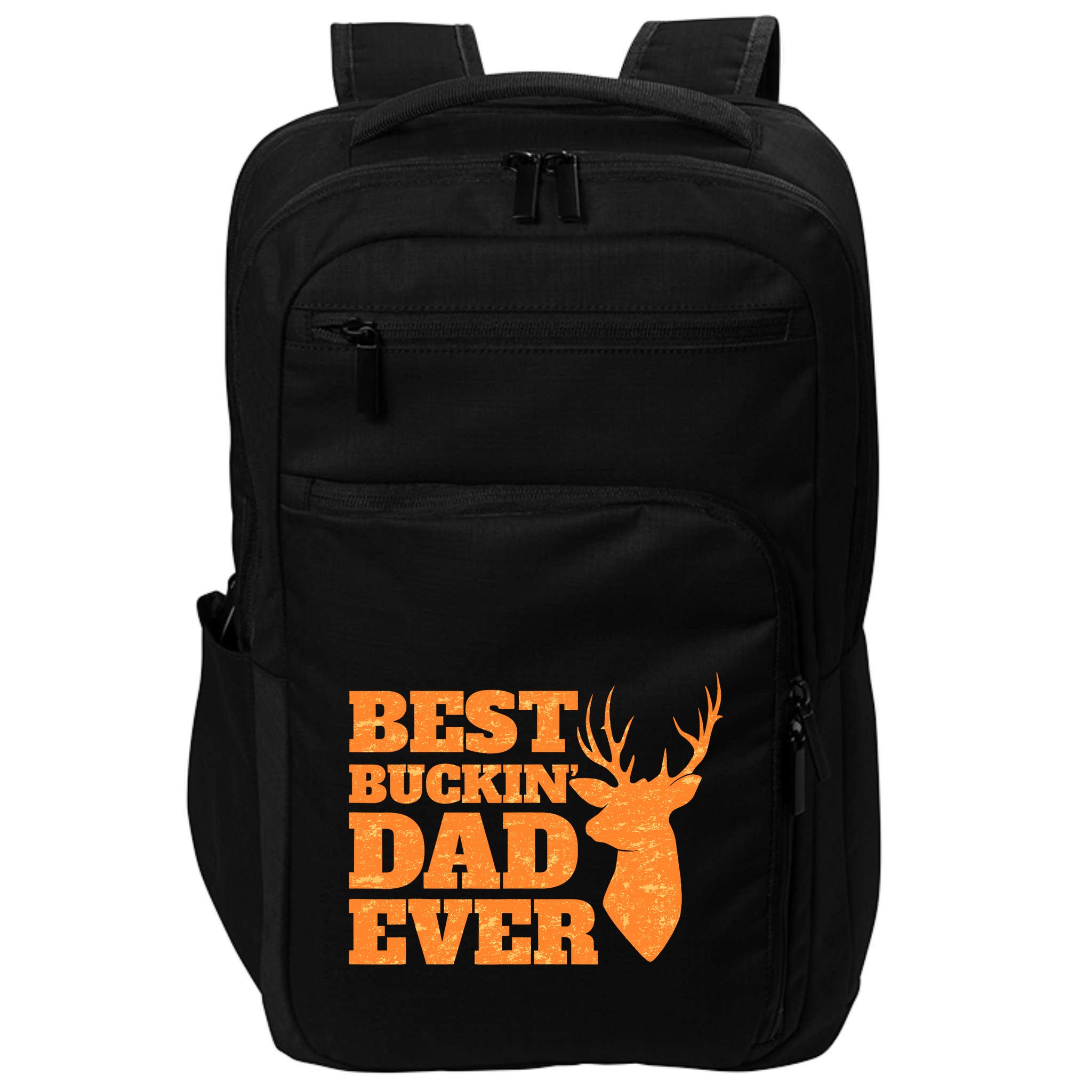 Whitetail Buck Funny Deer Hunting Seasons Best Dad Ever Impact Tech Backpack