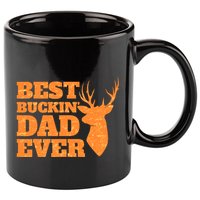 Whitetail Buck Funny Deer Hunting Seasons Best Dad Ever 11oz C Handle Ceramic Mug