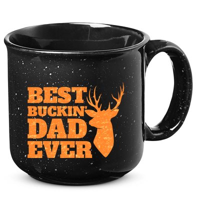 Whitetail Buck Funny Deer Hunting Seasons Best Dad Ever 15oz Campfire Ceramic Mug