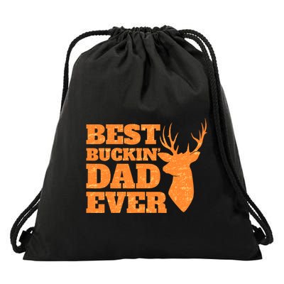 Whitetail Buck Funny Deer Hunting Seasons Best Dad Ever Drawstring Bag