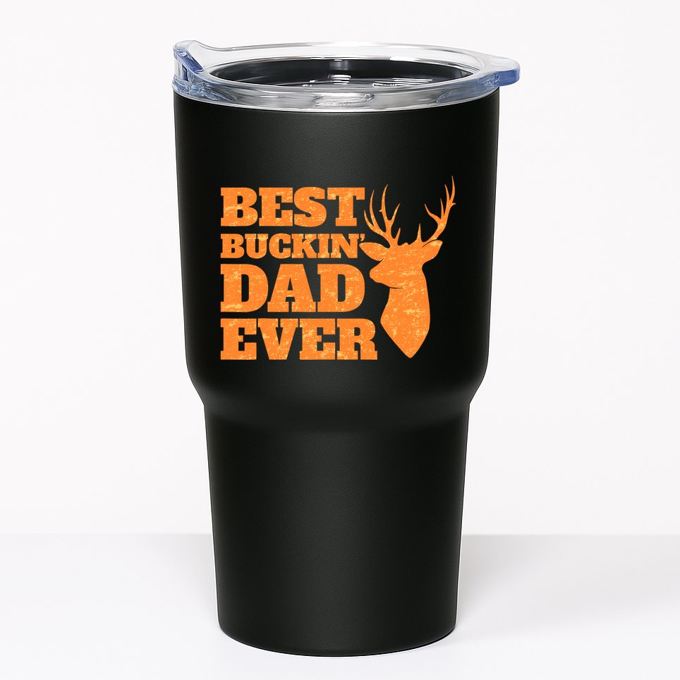 Whitetail Buck Funny Deer Hunting Seasons Best Dad Ever Tumbler