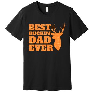 Whitetail Buck Funny Deer Hunting Seasons Best Dad Ever Premium T-Shirt