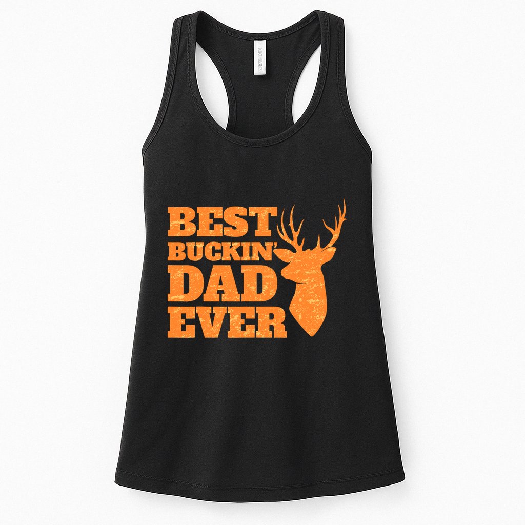 Whitetail Buck Funny Deer Hunting Seasons Best Dad Ever Womens Tank Top