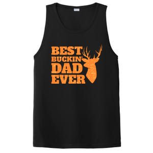 Whitetail Buck Funny Deer Hunting Seasons Best Dad Ever PosiCharge Competitor Tank