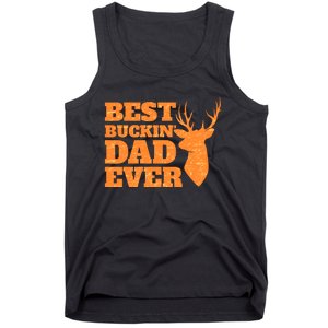 Whitetail Buck Funny Deer Hunting Seasons Best Dad Ever Tank Top