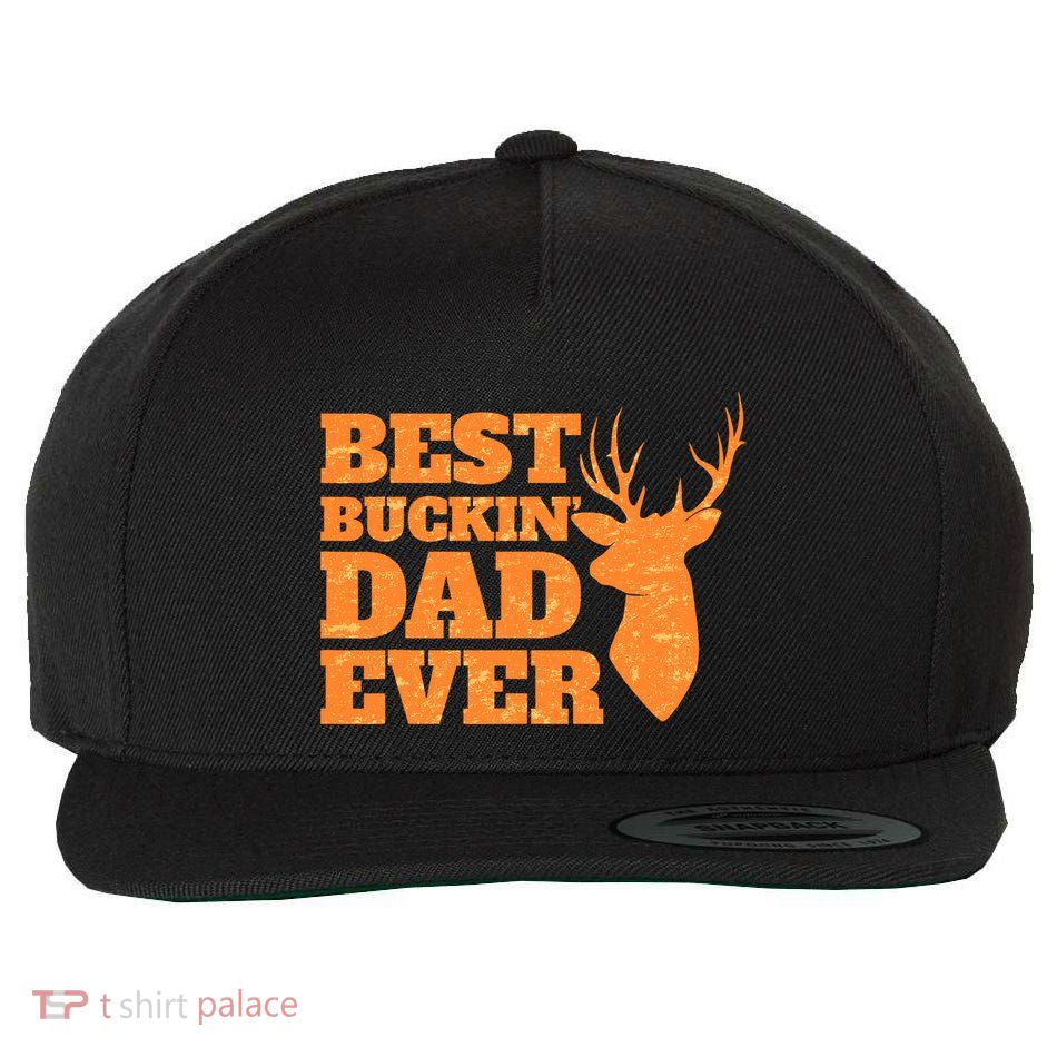 Whitetail Buck Funny Deer Hunting Seasons Best Dad Ever Wool Snapback Cap