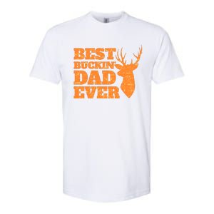 Whitetail Buck Funny Deer Hunting Seasons Best Dad Ever Softstyle CVC T-Shirt