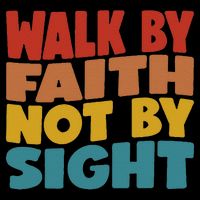Walk By Faith Not By Sight God Faith Jesus 1 16 in Basic Backpack