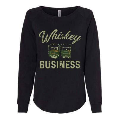 Whiskey Business Funny Vintage Shot Glasses Alcohol Drinking Womens California Wash Sweatshirt