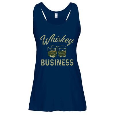 Whiskey Business Funny Vintage Shot Glasses Alcohol Drinking Ladies Essential Flowy Tank