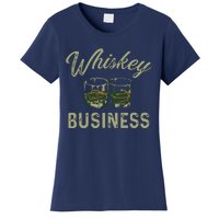 Whiskey Business Funny Vintage Shot Glasses Alcohol Drinking Women's T-Shirt