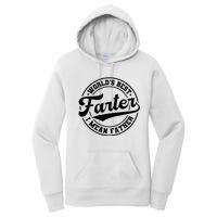 World's Best Farter I Mean Father Funny Father's Day Dad Women's Pullover Hoodie