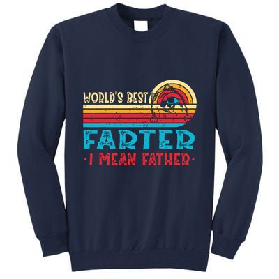 Worlds Best Farter I Mean Father Pomeranian Dad Fathers Tall Sweatshirt