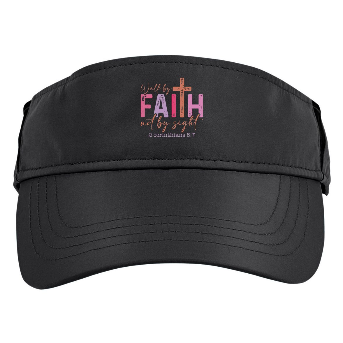 Walk By Faith Not By Sight God Faith Jesus 2 Adult Drive Performance Visor