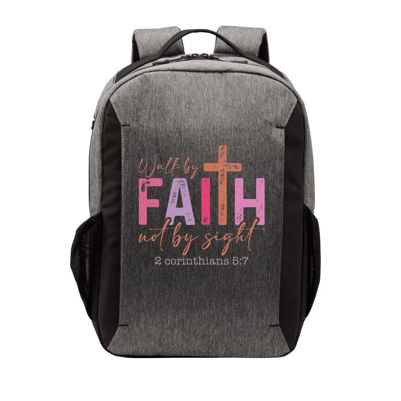 Walk By Faith Not By Sight God Faith Jesus 2 Vector Backpack