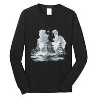 Warship Battleship Formation Naval Warfare Long Sleeve Shirt