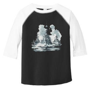 Warship Battleship Formation Naval Warfare Toddler Fine Jersey T-Shirt