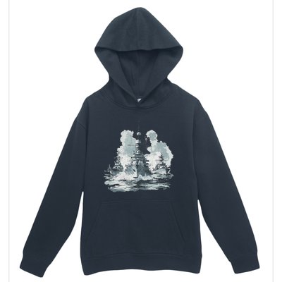 Warship Battleship Formation Naval Warfare Urban Pullover Hoodie