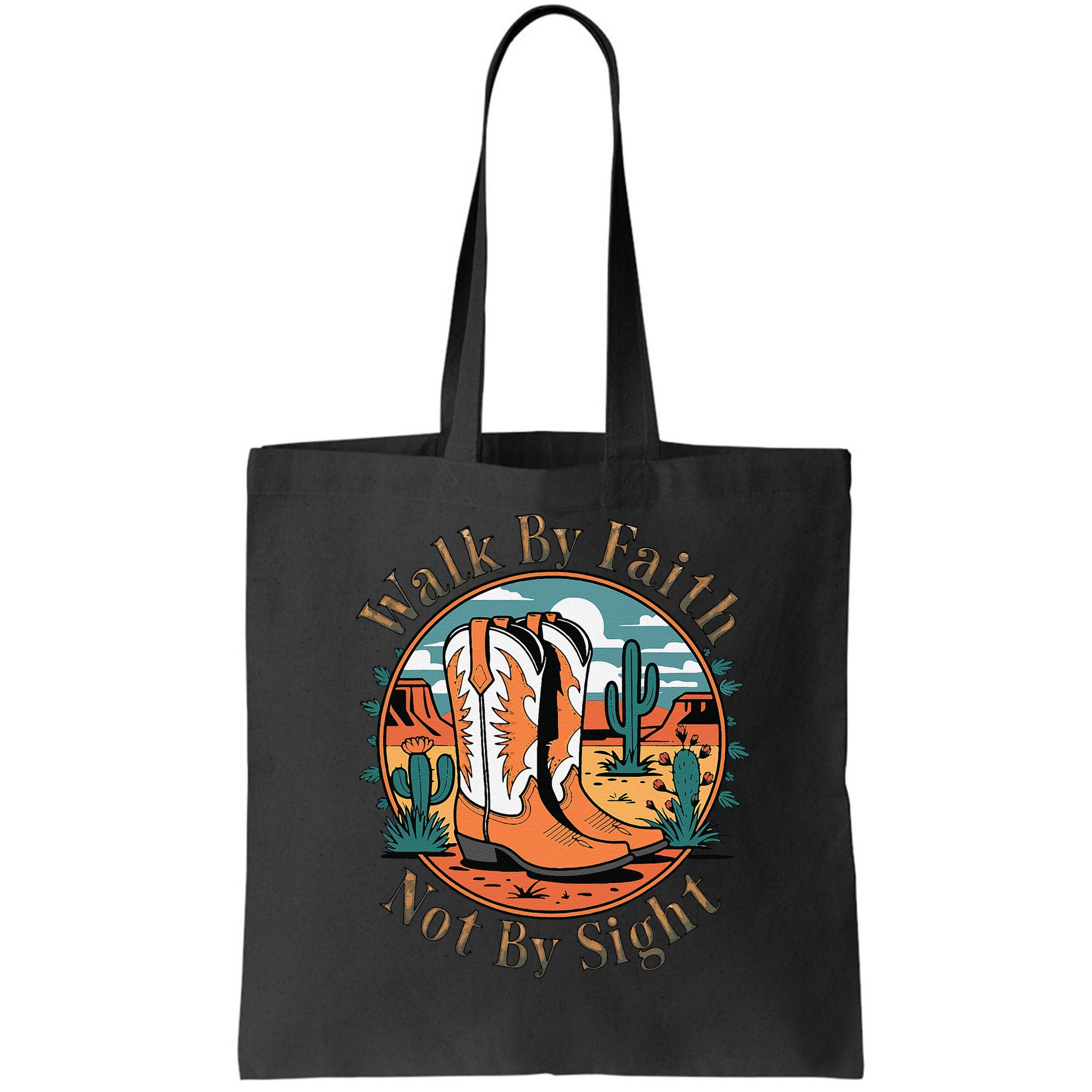 Walk By Faith Not By Sight Western Boots Bag