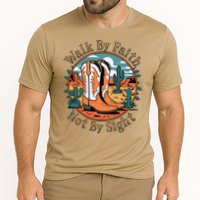Walk By Faith Not By Sight Western Boots Cooling Performance Crew T-Shirt