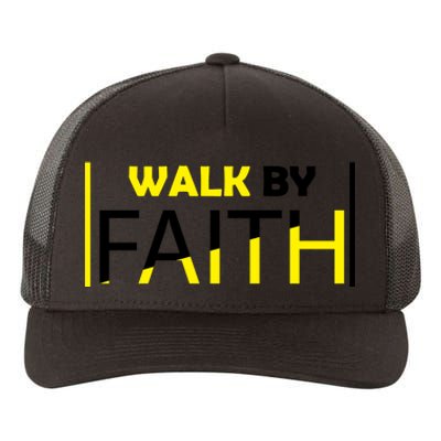 Walk By Faith Yupoong Adult 5-Panel Trucker Hat