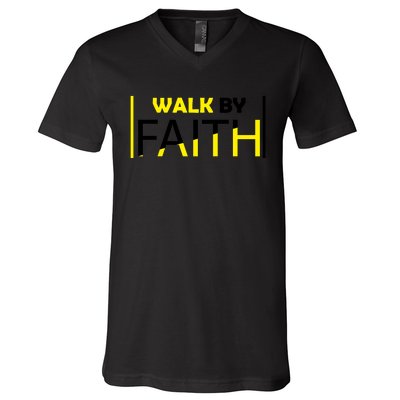 Walk By Faith V-Neck T-Shirt