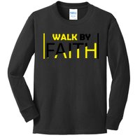 Walk By Faith Kids Long Sleeve Shirt