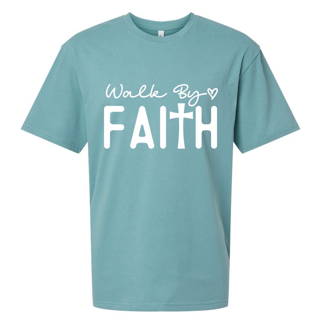 Walk By Faith , Faith T Sueded Cloud Jersey T-Shirt