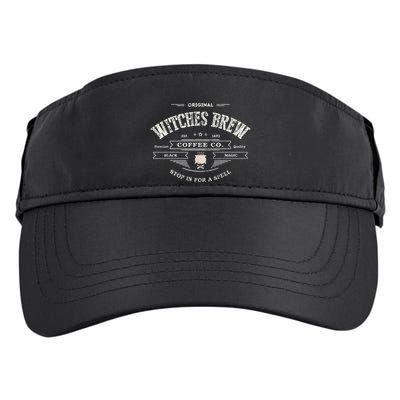 Witches Brew Funny 1692 Coffee Company Black Magic Co Adult Drive Performance Visor