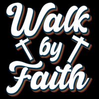 Walk By Faith T Drawstring Bag